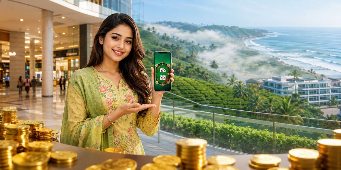 কক্সবাজারের চা বাগানের কাছে আন্দার বাহার গেম খেলছেন একজন